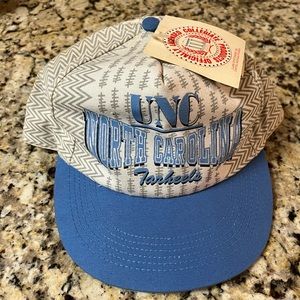Vintage Rare University of North Carolina Tar Heels Rare Snapback Cap Hat UNC